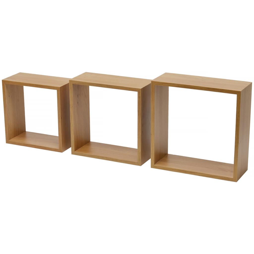 Duraline Triple Cube Gioco a 3 Cubi-Mensola Decorativo 3 unità Quercia 